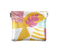 Playful Bizarre Yellow Women Leather Cash Wallet Waterproof Pocket Purse Makeup Bag for Girls Women Ladies, Playful Bizarre yellow, 1 size, Fashion, Playful Bizarre yellow, 1 size, Fashion