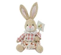 Playful bunny-Easter bunny decor, compact plush toy with grace, pastoral characters set with glow, indoor ornament design, celebration supplies for enf
