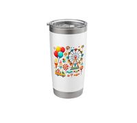 Playful Candy and Carnival Ride Design Year Design - S35 Stainless Steel Insulated Tumbler