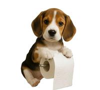 Playful Canine Inspired Tissue Dispenser Sturdy Resin Construction Unique Housewarming Party Dog Shape Tissue Box Organizers