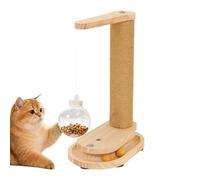Playful Cat Scratcher - Tree Tower for Active Felines | Sisal and Wooden Frame, Indoor Climbing Fun, Wall Couch Carpet Guard, Kitten, Medium, Large, Furniture, Exercise Entertainment