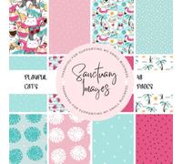 Playful Cats Scrapbooking Paper Pack: Decorative Craft Paper Pad Supplies, Junk Journaling, Scrapbooking, & Crafting Projects - Double Sided 8 x 8"
