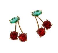 Playful cherry earrings fashionable drop earrings are suitable for enhancing the sweetness of casual dating and party looks