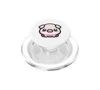 Playful Chubby Pink Cartoon Pig Cute Adorable PopSockets PopGrip for MagSafe