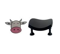 Playful Cow/Cats Toilet Roll Stand Bathroom Tissue Organiser Stackable Animal Shaped Paper Tower Storage Solution Cow/Cats Holder