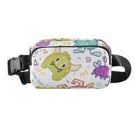 Playful Creatures White Waterproof Fanny Packs Womens Belt Bags Hip Pack Funny Cross Body Waist Purse, Playful Creatures White, 8 x 5.3 x 2.3 inch, Funny Cute, Playful Creatures White, 8 x 5.3 x 2.3