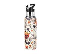 Playful Cute Ghosts Insulated Water Bottle 20 Oz Leakproof Water Bottles, BPA-Free Sports Water Bottle