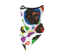 Playful Dachshund Face Windproof Mask,Neck Gaiter Winter Motorcycle Face Cover