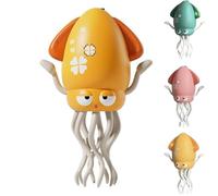 Playful Dancing Octopus Toy, Smart Tentacle Explorer, Wiggly Wonder Octopus, Crawling Dancing Automatic Obstacle Sensor Toys, Automatic Dancing Octopus Toys with LED Lights & Music(Red,+Fishing Rod)