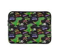 Playful Dinosaur Soccer Ball Laptop Bag, Waterproof Case Laptop 15.6 for Women