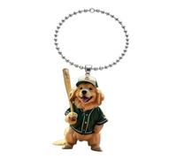 Playful Dog Patterned Vehicle Hanging Charm Puppy Inspired Car Decoration Suitable for Rearview Glass & Small Spaces Acrylic Car Deck