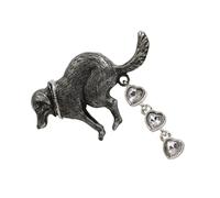 Playful Dog Poop Brooch Eye Catching Badge Pin Accessory For Individuals Seeking To Express Their Unique Taste Sturdy Alloy Brooch