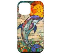 Playful Dolphin Leaping with Flowers and Butterflies Case for iPhone 12 Pro Max