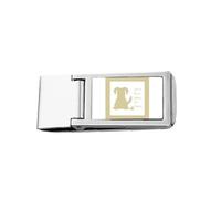 Playful en Retriever Plays Poop Slim Money Clip Stainless Holder Pocket Wallet