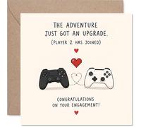 Playful Engagement Card, Level Up Your Love Life