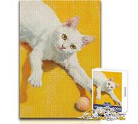 Playful Feline Charm 1000 Piece Jigsaw Puzzles for Adults Teenagers Creative Problem Solving Game Heartfelt Memorable Gift Idea Size 50x75cm