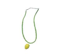 Playful Fruit Inspired Layering Necklace Vibrant Glass Beads Stylish Accessory Teen Gift Present Themed Glass Bead Jewelry