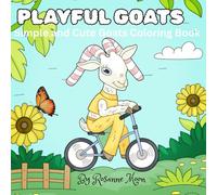 Playful Goats: Simple and Cute Goats Coloring Book