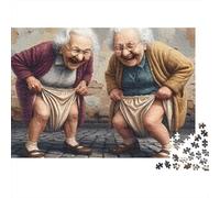 Playful Grannies 1000 Pieces Jigsaw Puzzles Silly Fun Recycled Cardboard for Kids 12+ Mind Relaxation 70x50cm/1000pcs