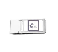 Playful hupuppy Plays Poop Slim Money Clip Stainless Holder Pocket Wallet