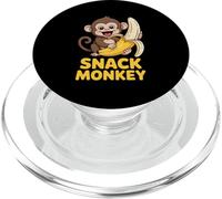 Playful Jungle Banana Snack Monkey Cute Cartoon PopSockets PopGrip for MagSafe