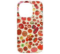 Playful Kawaii Tomato Pattern Cute Cartoon Trendy Fruit Art Case for iPhone 14 Pro