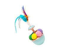 Playful Kittens and Stress Relief Cats Interactive Cat Toy Automatic with Safety Baseball Design with Wings for Intelligence Development