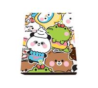 Playful Lovely Creatures Notebook A5, Pu Leather Notebooks A5, Lined Paper Notebook Lined 180Pages/90Sheets, Journal for Women, Exercise Books for Dairy, Revision Supplies Women Man