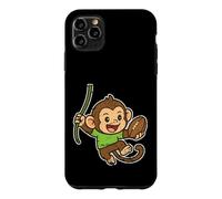 Playful Monkey Rugby swing Cartoon Case for iPhone 11 Pro Max