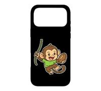 Playful Monkey Rugby swing Cartoon Case for iPhone 17 Pro Max