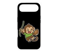 Playful Monkey Rugby swing Cartoon Case for iPhone Air