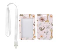 Playful Monkeys Card Holder with White Lanyard, Lanyards with Card Holder, Vertical Cards Protector for Staff, Vertical ID Cards Protector for Office, Nurse Accessories Paramedic Accessories