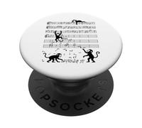 Playful Monkeys Turning Notes into Chaos PopSockets Adhesive PopGrip