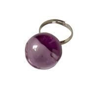 Playful Multicolor Crystal Bubble Statement Rings Lightweight Designs Finger Accessories Day to Night Jewelry Dopamine Jewelry Candy Color Transparency Sphere Rings