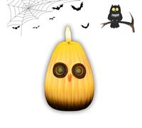 Playful Owl Led Night Light Decor, Cute Pumpkin Owl Shaped Night Light, Halloween Glow Owls Led Nights Lights, for Bedroom, Living Room, Bar, Party (Color-C)