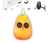 Playful Owl Led Night Light Decor, Cute Pumpkin Owl Shaped Night Light, Halloween Glow Owls Led Nights Lights, for Bedroom, Living Room, Bar, Party (Color-D)