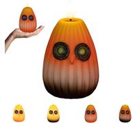 Playful Owl LED Night Light Decor Halloween Enchanted Glow Owls LED Nights Lights, Cute Pumpkin Owls Enchanted Glow Lights, for Bedroom, Living Room, Bar, Party(D)