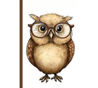 Playful owl who feels like a helpful librarian or a wise friend: Work Notebook, Funny Office Gift for Women, Coworker, Boss, Secret Santa Gag Gift (Blank Lined Journal)