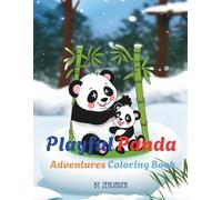 Playful Panda Adventures Coloring Book: Cute Animal Fun with Sports, Biking, and Winter Adventures - Coloring Pages for Kids Ages 4-6