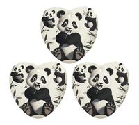 Playful Panda Car Air Freshener, 3 Pcs Love form Hanging Air Freshener Cards, Long Lasting Fragrance Scented Cards for Car, Home, Office White-style