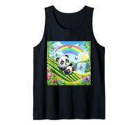 Playful Panda in a Bamboo Wonderland Tank Top