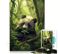 Playful Panda Jigsaw Puzzles 1000 Piece for Adults Think Smart Toy Together Fun Accurate Cut Art Display (38x52cm)