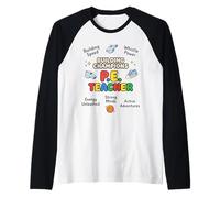 Playful PE Teacher Positive Affirmations Physical Educator Raglan Baseball Tee
