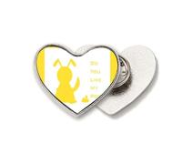 Playful Pet Dog Likes Poop Heart Metal Pin Brooch Clip Love