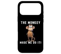 Playful Primate Shenanigans - "The Monkey Made Me Do It!" Case for iPhone 17 Pro Max