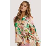 Playful Promises Alja Horvat Abstract Print Long Sleeve Recycled Satin Pj Top - Multi - 16