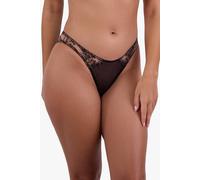Playful Promises Women's Cassia Black Embroidery Brief | Size: 10 Playful Promises Black 10