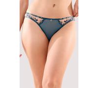 Playful Promises Women's Cassia Teal Embroidery Cut Out Brief | Size: 18