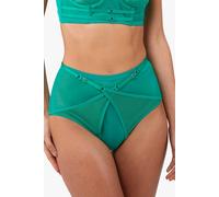 Playful Promises Eddie Neon Pink Crossover High Waist Brief - Green - 14