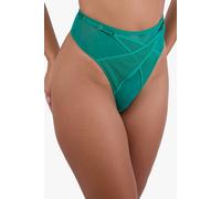 Playful Promises Eddie Neon Pink Crossover Thong - Green - 8